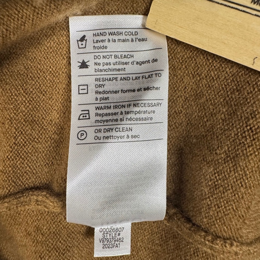 Vince Wool Cashmere Sweater Vest Womens XS Brown Button Front Minimalist - Picture 5 of 7